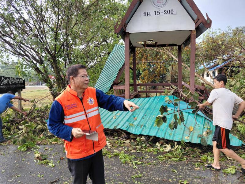 ตัดต้นไม้ กิ่งไม้ ที่กีดขวางเส้นทางจราจร